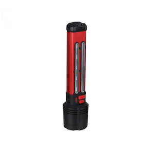 CRONY W5122A Solar Energy Flashlight Plastic with 2835#+3030# Lamp Bead 18650 Battery 2000mAh Switch Type-C Port USB Charging