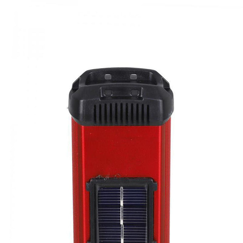 CRONY W5122A Solar Energy Flashlight Plastic with 2835#+3030# Lamp Bead 18650 Battery 2000mAh Switch Type-C Port USB Charging - Edragonmall.com