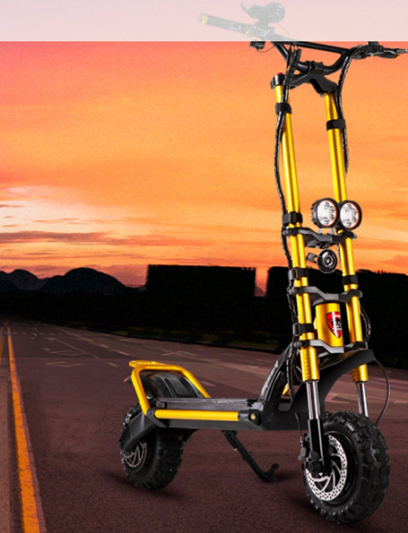 CRONY Warwolf Q12Plus Max Speed 100km/h dual-drive high-speed electric scooter 11inch Electric Scooter 72v 28AHLG with Seat - Edragonmall.com