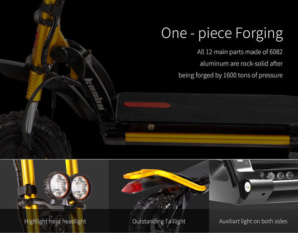 CRONY Warwolf Q12Plus Max Speed 100km/h dual-drive high-speed electric scooter 11inch Electric Scooter 72v 28AHLG with Seat - Edragonmall.com