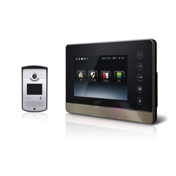 CRONY Wifi Video Camera Doorbell 7" HD True Color Display Smart Home Doorbell Camera -ANV99 BV42 - Edragonmall.com