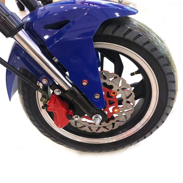 CRONY X1 Harley Electrocar car With BT Speaker 65KM/H Electrocar car Citycoco Fat Tire Electric motorcycle | Blue - Edragonmall.com