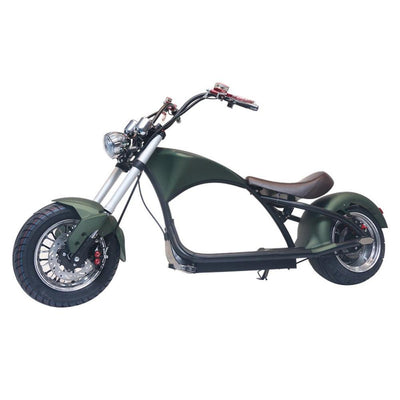 CRONY X1 Harley Electrocar car With BT Speaker 65KM/H Electrocar car Citycoco Fat Tire Electric motorcycle | Green - Edragonmall.com