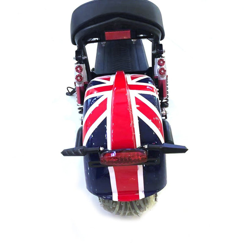 CRONY X1 Harley Electrocar car With BT Speaker 65KM/H Electrocar car Citycoco Fat Tire Electric motorcycle | Purple - Edragonmall.com