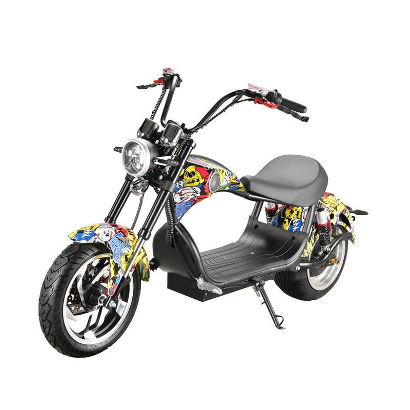 CRONY X1 Harley Electrocar car With BT Speaker 65KM/H Electrocar car Citycoco Fat Tire Electric motorcycle | Street dance - Edragonmall.com