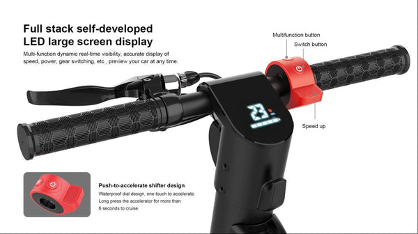 X11 Max 40-60KM/H APP Folding E-Scooter electric scooter motorcycle 36V 13AH 450W