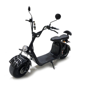 CRONY X3 BIG HARLEY+LI-ion battery+BT+double seat Black Spid Electric Motorcycle Black Spiderman