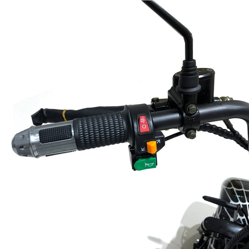 CRONY X3 BIG HARLEY+LI-ion battery+BT+double seat Electric motorcycle | Black - Edragonmall.com