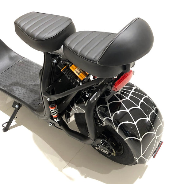 CRONY X3 BIG HARLEY+LI-ion battery+BT+double seat Electric motorcycle | Black - Edragonmall.com