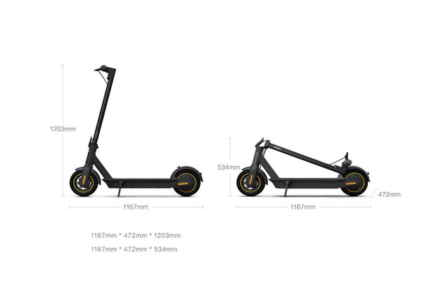 CRONY XM MAX With Antivibrator E-Scooter APP 30km/h Aluminium Alloy Folded 10 Inch tires | Dark grey - Edragonmall.com