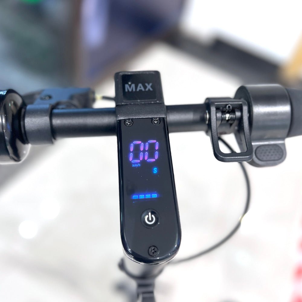 CRONY XM MAX ZHONG With Antivibrator E-Scooter APP 30km/h Aluminium Alloy Folded 10 Inch tires | Dark grey - Edragonmall.com