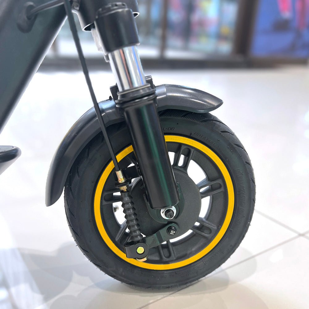 CRONY XM MAX ZHONG With Antivibrator E-Scooter APP 30km/h Aluminium Alloy Folded 10 Inch tires | Dark grey - Edragonmall.com