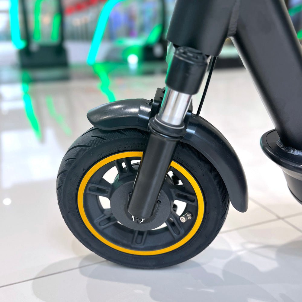 CRONY XM MAX ZHONG With Antivibrator E-Scooter APP 30km/h Aluminium Alloy Folded 10 Inch tires | Dark grey - Edragonmall.com