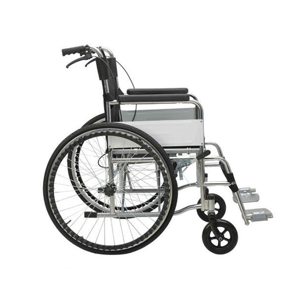 CRONY XT-T-007 Hand-pushed wheelchair With toilet Convenient four-brake wheelchair, multifunctional folding wheelchair - Edragonmall.com