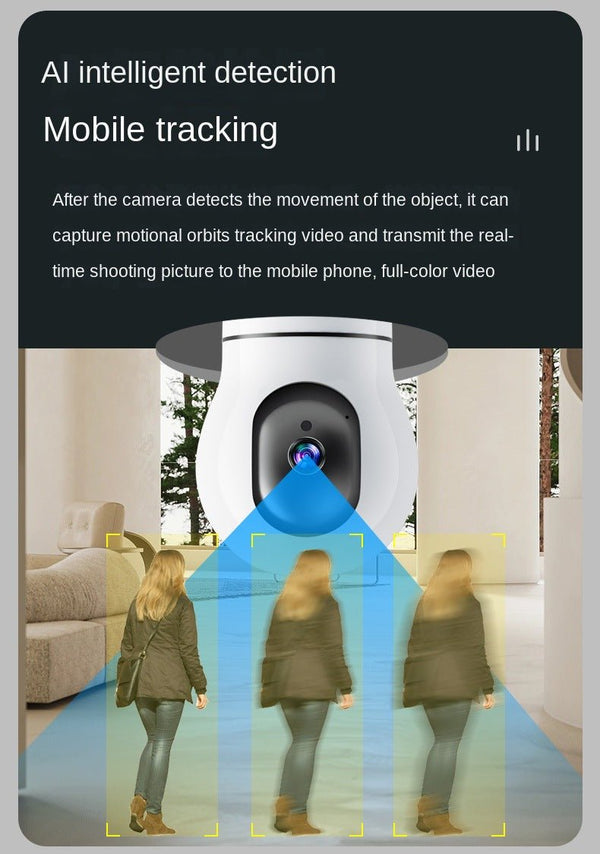 CRONY Y25-1080P light bulb IP Camera dual frequency 2.4g 5g network two-way voice automatic tracking - Edragonmall.com