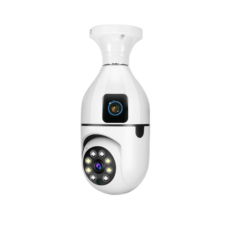 Y27 V380 1080P WIFI Bulb Camera Wireless Baby Monitor Dual Lens Color Night Vision Two-Way Audio