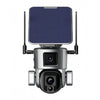 CRONY Y5 4G-4K-8MP-4X Solar Dual Linkage Battery PTZ Camera 8MP Wireless CCTV Camera Outdoor IP66 Waterproof Solar Dual Camera - Edragonmall.com