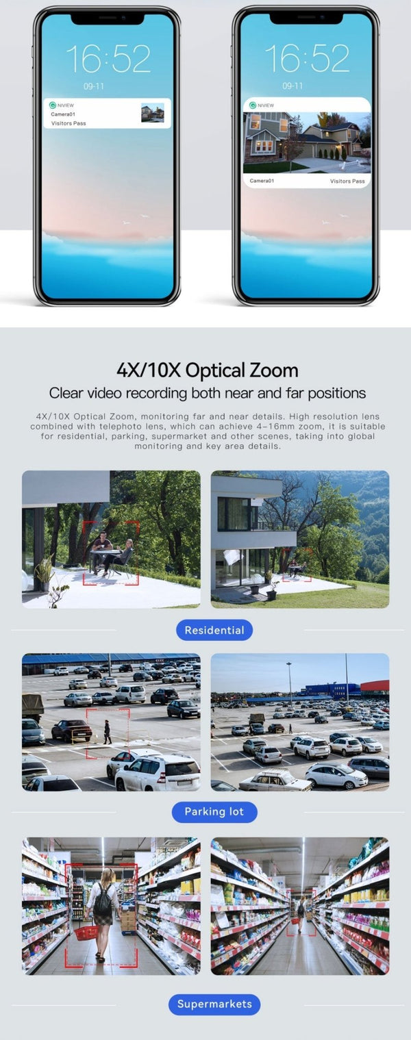 CRONY Y5 4G-4K-8MP-4X Solar Dual Linkage Battery PTZ Camera 8MP Wireless CCTV Camera Outdoor IP66 Waterproof Solar Dual Camera - Edragonmall.com