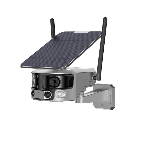 Y6 4G-4K-8MP-4X 180°Wide Angle Solar Battery Camera Y6 WiFi-4K-8MP-180°Wide Angle Solar Battery Camera with 6W Solar Panel