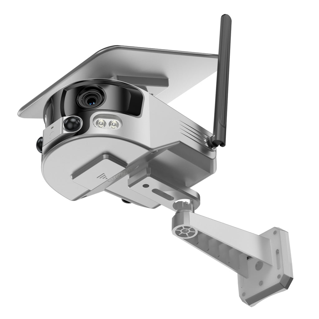 Y6 4G-4K-8MP-4X 180°Wide Angle Solar Battery Camera Y6 WiFi-4K-8MP-180°Wide Angle Solar Battery Camera with 6W Solar Panel