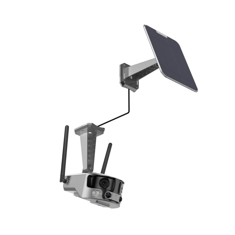 Y6 4G-4K-8MP-4X 180°Wide Angle Solar Battery Camera Y6 WiFi-4K-8MP-180°Wide Angle Solar Battery Camera with 6W Solar Panel
