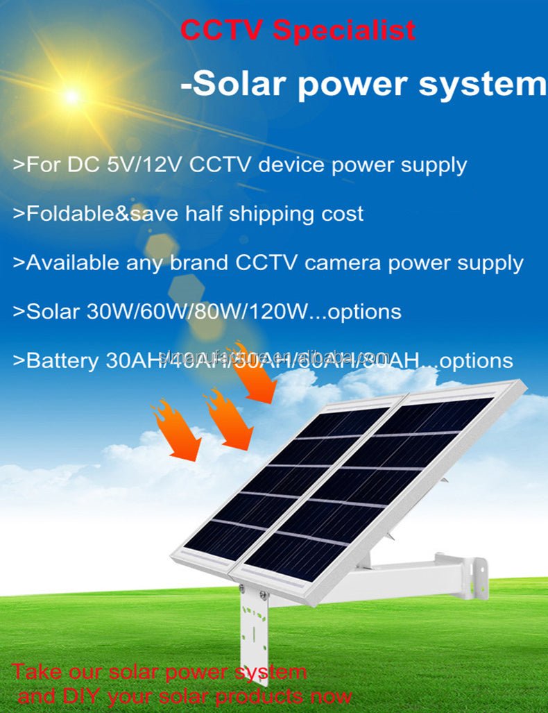 CRONY YN33S-12V-30W30AH Solar Power System solar panel price solar panel monitoring system hybrid pv system - Edragonmall.com