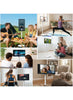 CRONY VLH D01 21.5 Inch Smart Portable TV, 1080P Touch Screen Monitor on Rolling Wheels, 8MP Camera, EDLA-Certified, 6GB RAM 128GB Storage, 4-6H Battery, Rotatable Screen with Stand, Wireless Casting