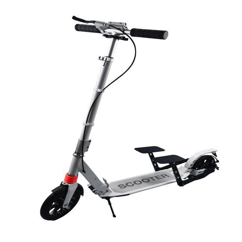 Double foot pedal scooter Foot scooter travel scooter pedal scooter adult scooter non-electric scooter - Edragonmall.com