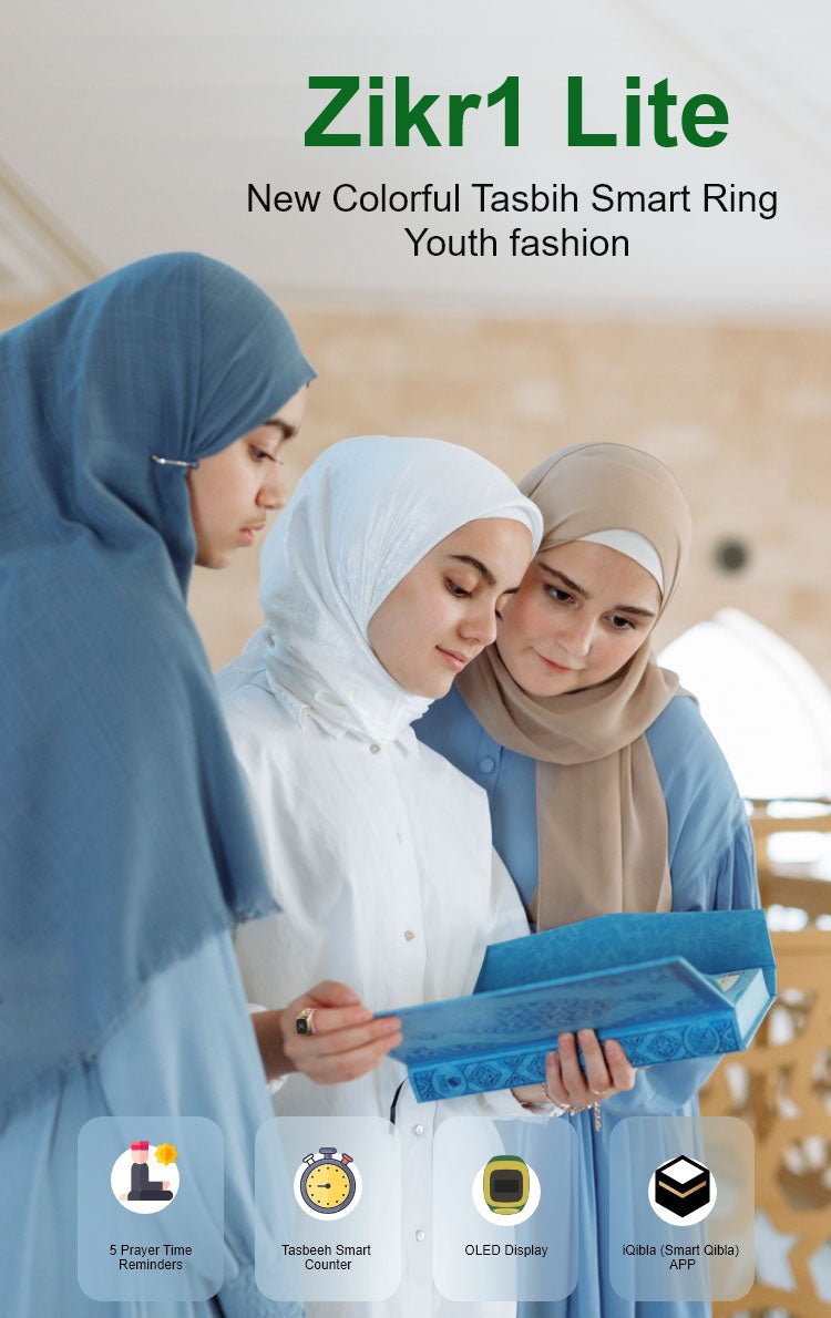 E01 Smart ring Smart Tasbeehi Ring Counter Tasbih Ring Prayer Ring - Edragonmall.com