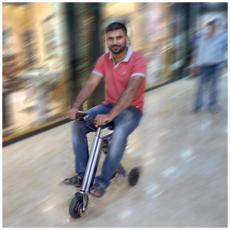 H9-3 Fashion Two Wheels Electric Folding Bicycle 36V Lightweight Small Electric Bike 13.5kg E-Bike Yellow - Edragonmall.com