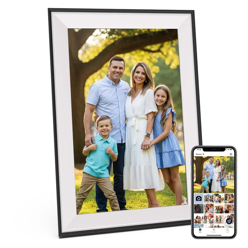 Crony JT101F-102 10.1 Ineh wIFI Digitsl Photo Frame Bring your memories to life with this 10.1 Inch Android WiFi Cloud Digital Photo Frame (16GB Memory)