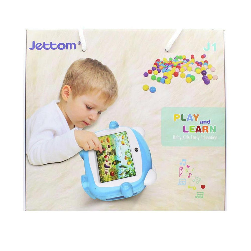 Jettom baby learn machine 7-inch 8GB ROM 512MB RAM 2G IPS LCD Dual Camera Kids Tablet YELLOW - Edragonmall.com