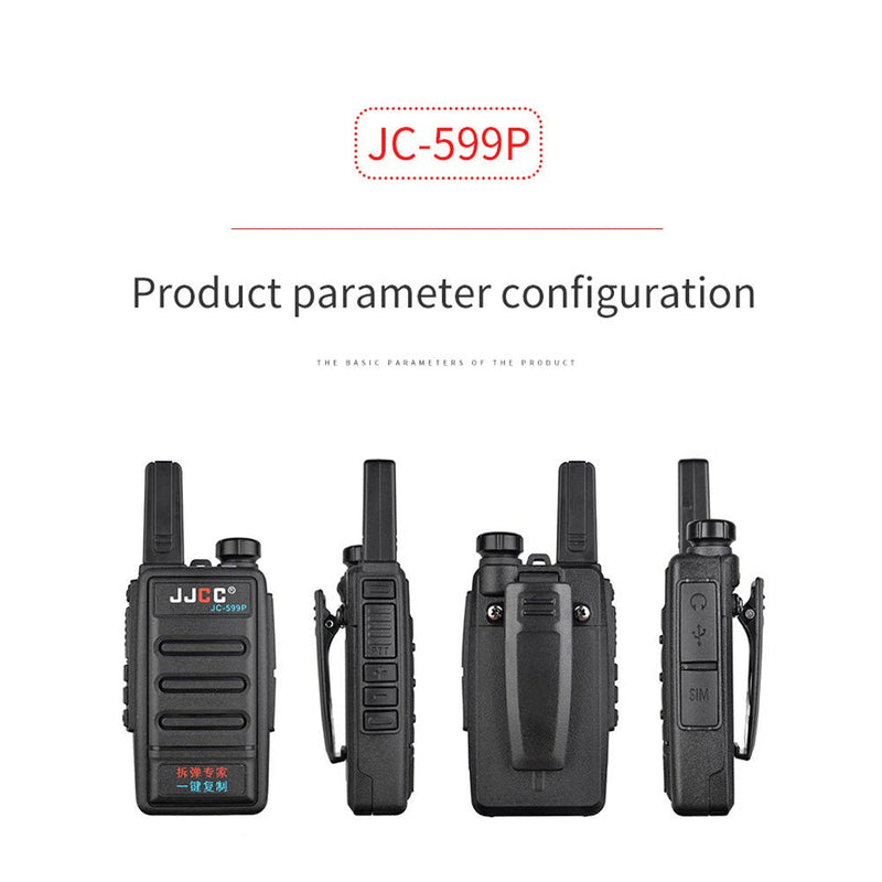 JJCC 3W JC-599P UHF A key to copy walkie-talkie 136 174MHz 400 480 MHz 5km wireless Walkie talkie two ways radio 2pcs/boxes - Edragonmall.com