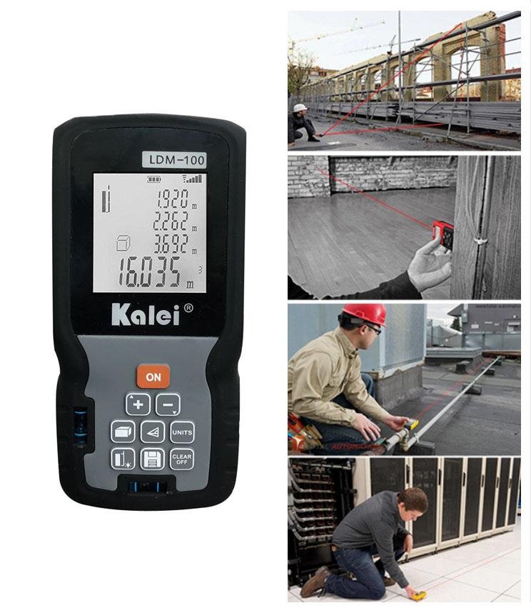 KALEI LDM-100 100M Digital Laser Distance Rangefinder Meter Measuring Tool - Edragonmall.com