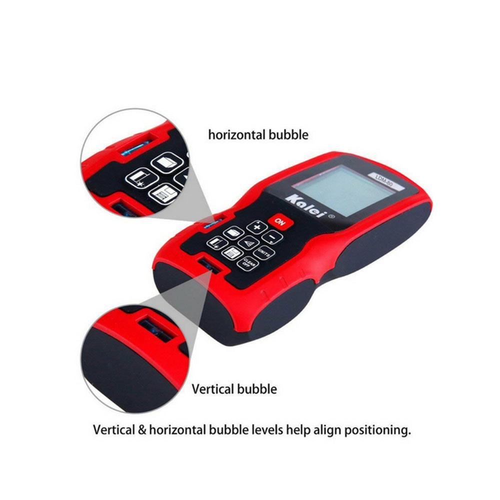 KALEI LDM-80 80M Digital Laser Distance Rangefinder Meter Measuring Tool - Edragonmall.com