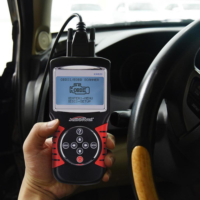 KONNWEI KW820 EOBD Automotive Car OBD2 Car-Detector Scanner OBDII Diagnostic Tool - Edragonmall.com