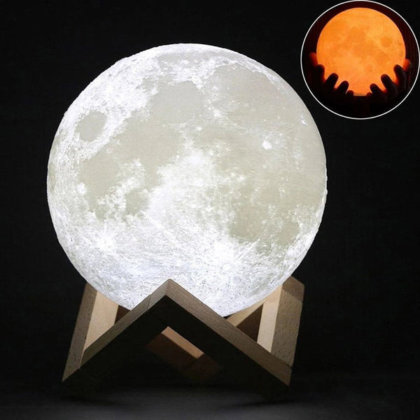 M15 3d Moon Light Wireless Remote Moon Lamp Multicolour - Edragonmall.com