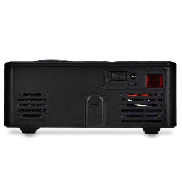 Mini Battery Projector, LCD Display LED Portable Projector, Home Theater Cinema USB Children Video Media Player -RD-814 -Black - Edragonmall.com