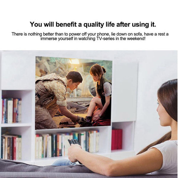 Mini Battery Projector, LCD Display LED Portable Projector, Home Theater Cinema USB Children Video Media Player -RD-814 -Black - Edragonmall.com