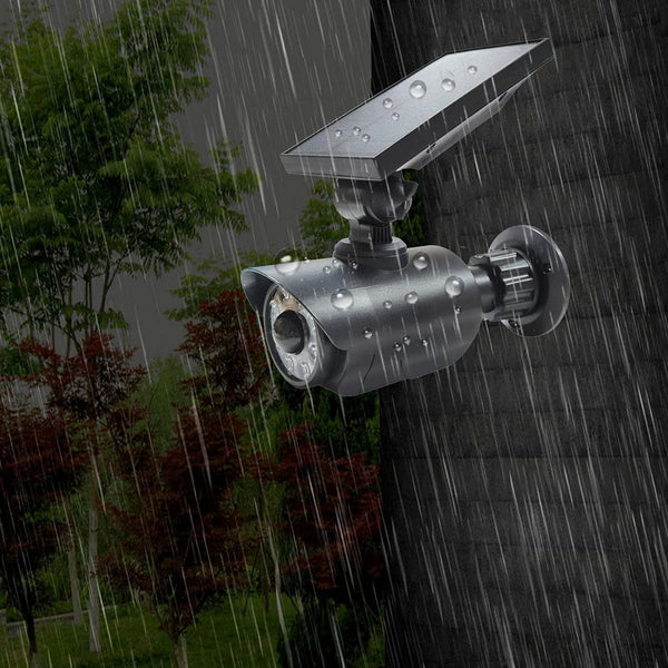 New LED Solar false monitoring Household Outdoor Solar Light Fake Security Camera Spotlight - Edragonmall.com