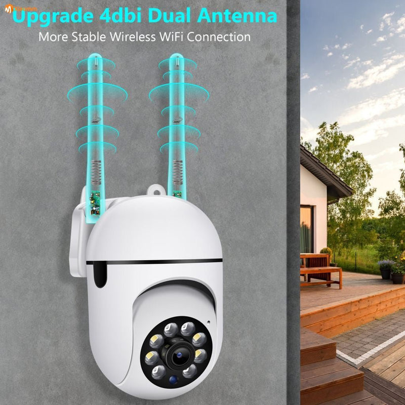 NIP-27 V380 APP 1080P Full color Wireless Camera HD IP Wireless CCTV Camera Waterproof Outdoor WiFi CCTV Security Cameras - Edragonmall.com