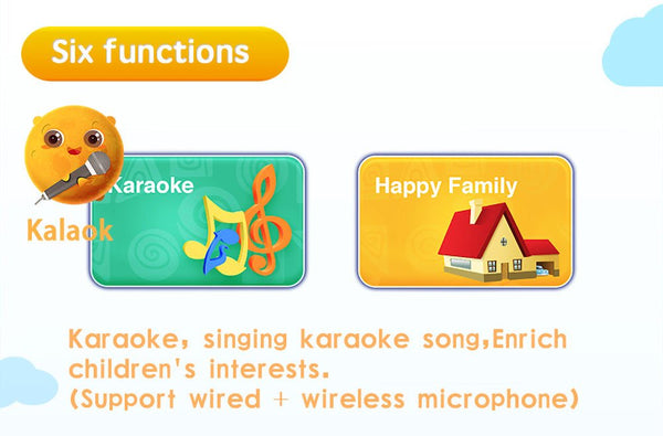 P06 7inch kids tablet with sim, Karoke Video Learning, Android - Blue - Edragonmall.com