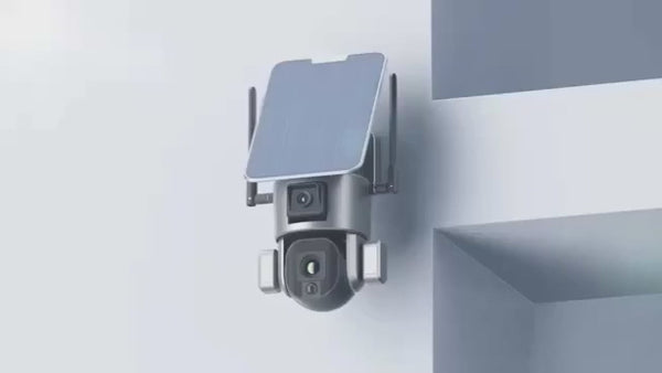 CRONY S5 4G-4K-8MP-10X Solar Dual Linkage Battery PTZ Camera  8MP Wireless CCTV Camera Outdoor IP66 Waterproof Solar Dual Camera