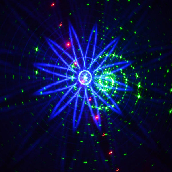 QS-1 10W Laser Light Projector Multicolour Lighting for Party Bars Stage Effect - Edragonmall.com