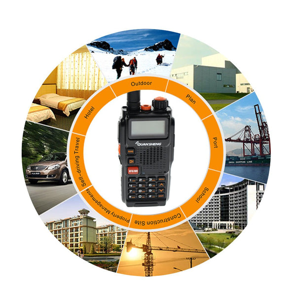 Quansheng 5W TG-K4AT(UV) walkie-talkie Handheld Two Way Radio, Long Distance Noise Cancelling Walkie Talkies - Edragonmall.com