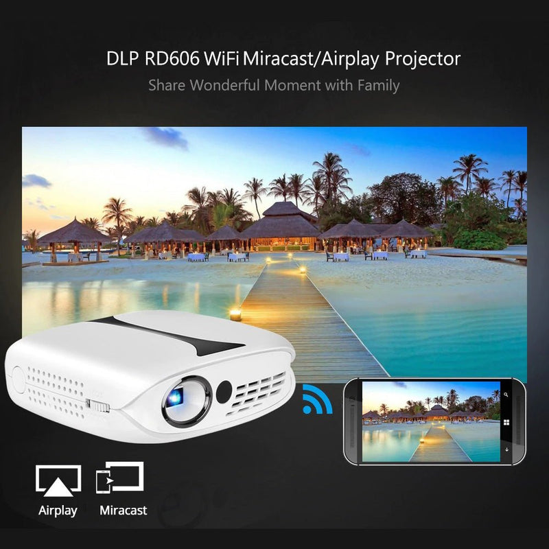 RD-606 Projector Rigal Mini LED DLP Projector - Edragonmall.com