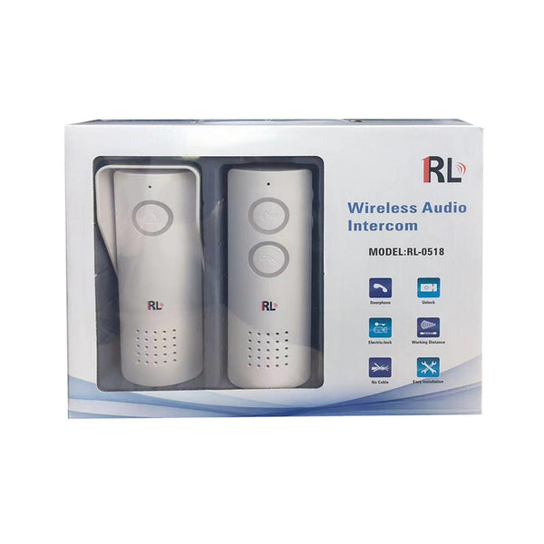 RL-0518 doorbell 433Mhz Wireless Audio Intercom System upto 500m working distance, battery operated Audio doorphone - Edragonmall.com