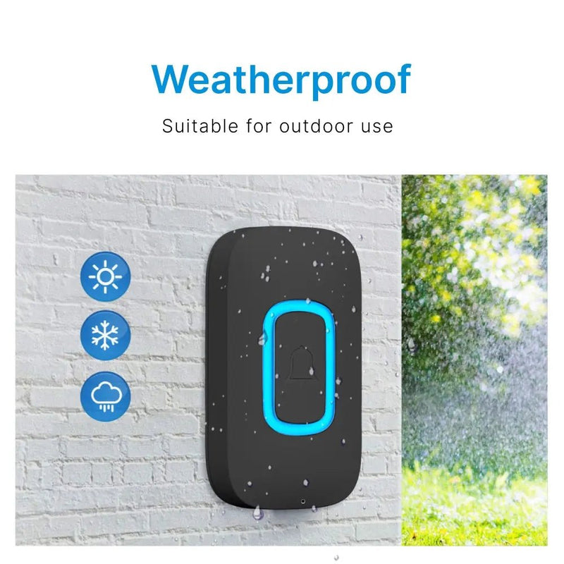 RL-3995 doorbell Battery-powered wireless doorbell with shining LED display Door bell - Edragonmall.com