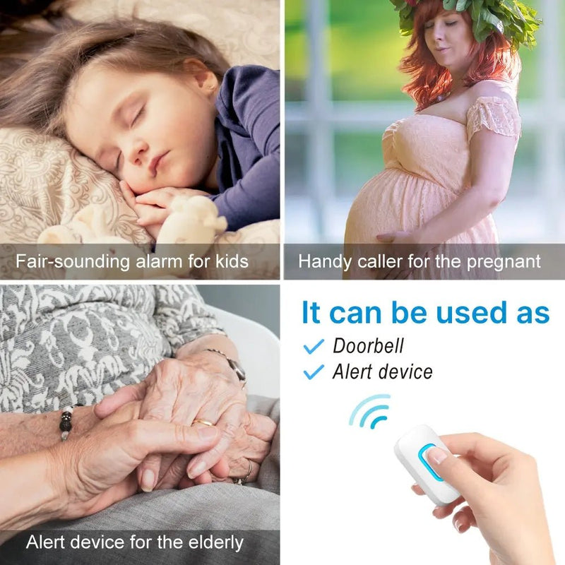 RL-3995 doorbell Battery-powered wireless doorbell with shining LED display Door bell - Edragonmall.com