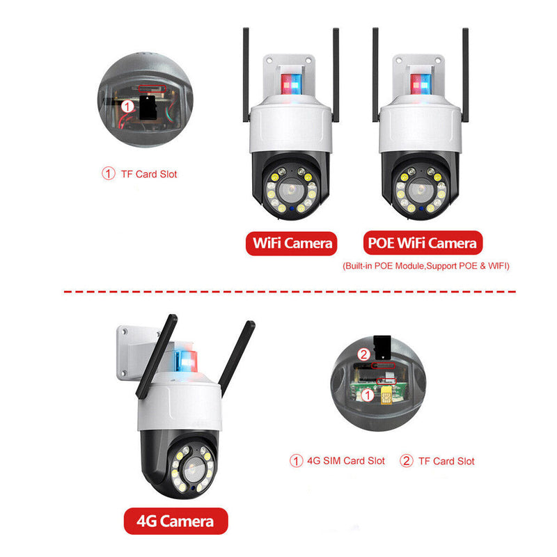 CRONY 4G ball machines 5X Camera WIFI ball machines Camera  Optical Zoom HD 1080P 5MP CCTV PTZ IP Camera